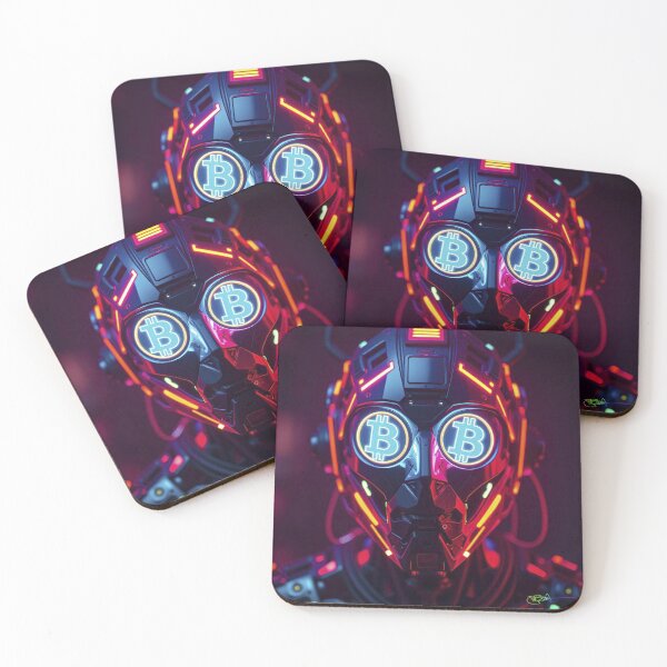 Item preview, Bitcoin Energy Core – Dual Crypto Power Cyberpunk Skull designed and sold by Benito Del Ray.