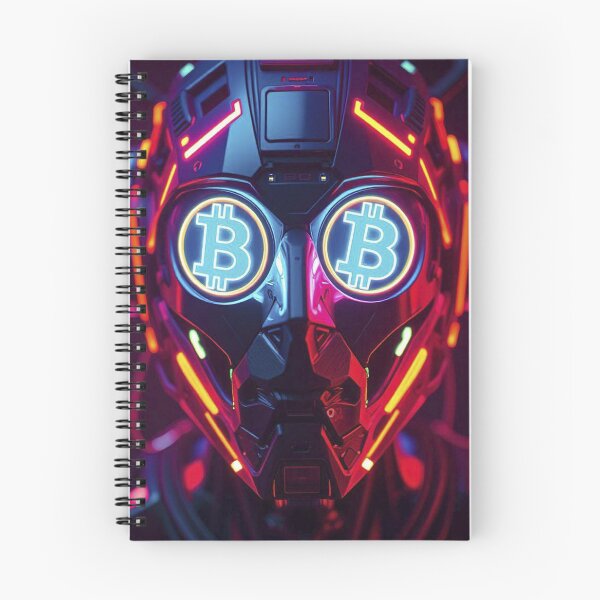 Item preview, Bitcoin Energy Core – Dual Crypto Power Cyberpunk Skull designed and sold by Benito Del Ray.