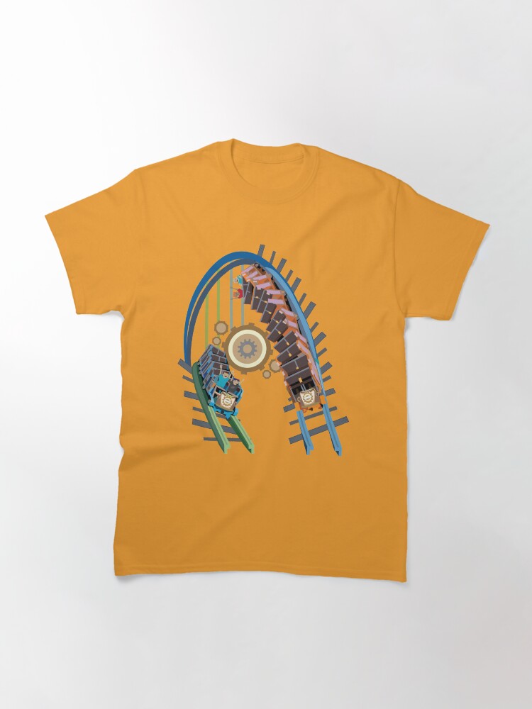 Alternate view of Twisted RMC - Colossus Inspired Racing Coaster Design Classic T-Shirt