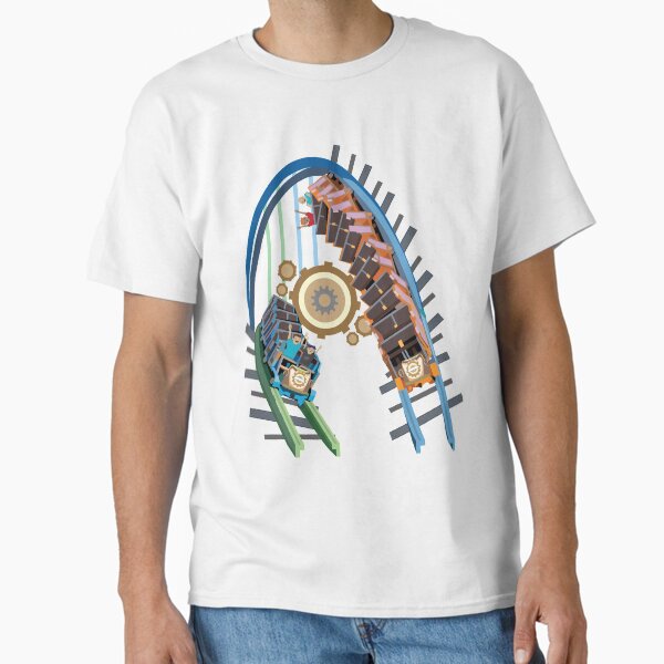 Vista previa del artículo con la obra «Twisted RMC - Colossus Inspired Racing Coaster Design», diseñado y vendido por CoasterMerch.