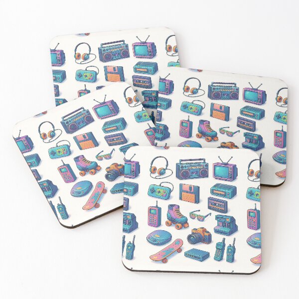 Item preview, Retro 80s & 90s Gadgets – Vintage Nostalgia Illustration designed and sold by Pixel-Up.