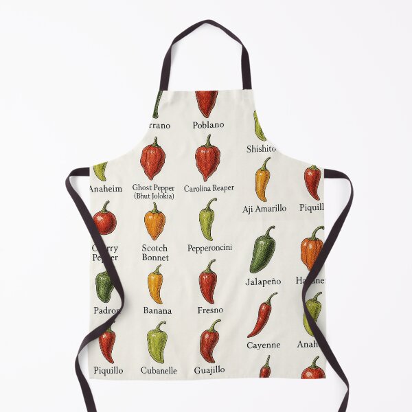 Item preview, Chili Peppers Chart – Illustrated Guide to Hot Peppers designed and sold by Pixel-Up.