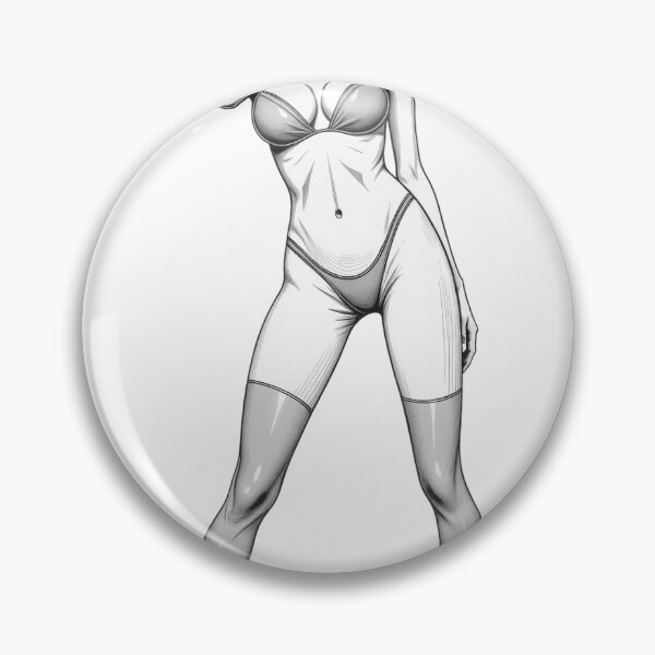 Item preview, Monochrome pinup style woman in lingerie on a plain black set designed and sold by Creative88Art.