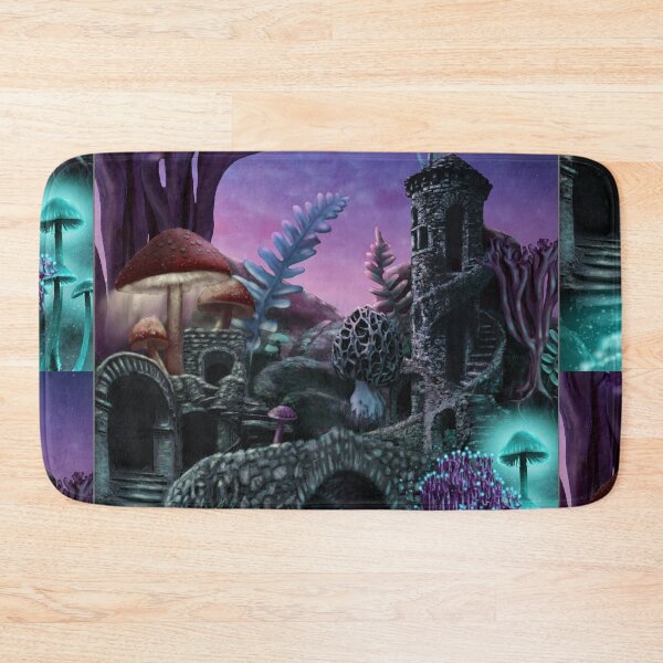 Item preview, Enchanted Mushroom Kingdom – Magical Fantasy Landscape designed and sold by Magical Pattern Shop.