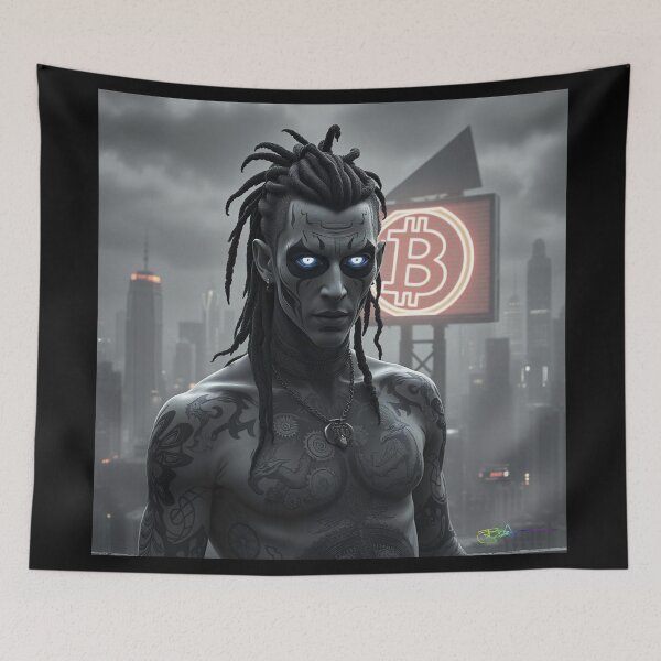Item preview, Bitcoin Rebel Millionaire – Decentralized Financial Freedom Art designed and sold by Benito Del Ray.