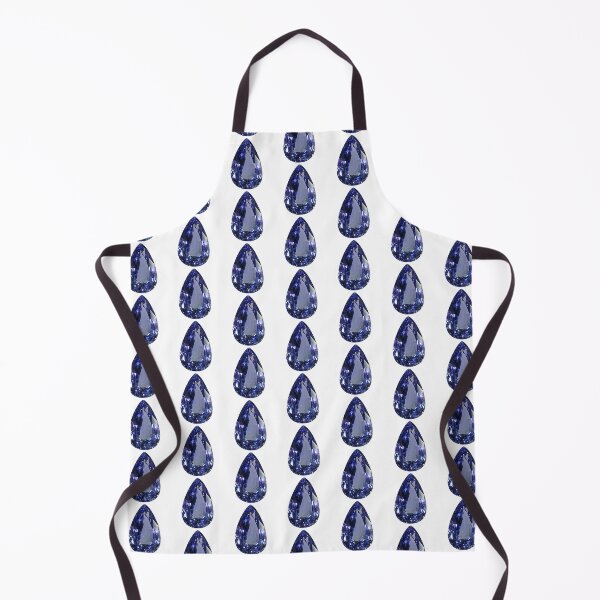 Item preview, Pear‑Cut Blue Sapphire Pattern September Birthstone designed and sold by DigitalGemArt.