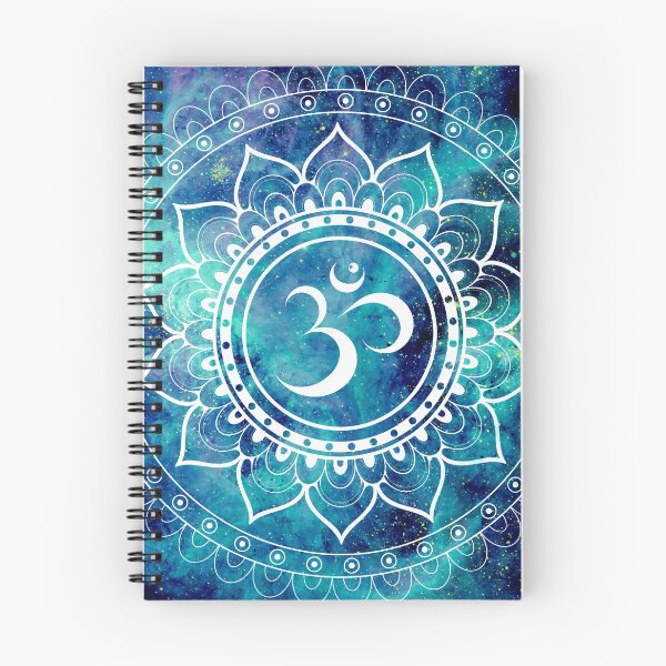 Item preview, Galaxy Om Mandala Teal & Midnight Blue designed and sold by 2sweetsDesign.