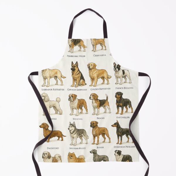 Item preview, Dog Breeds Chart – Illustrated Guide to Popular Dogs designed and sold by Pixel-Up.