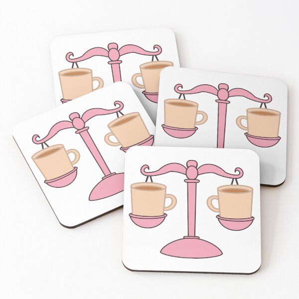 Item preview, Pink Law and Coffee – Cute Scales of Justice Mug Illustration designed and sold by MagicMe-JD.