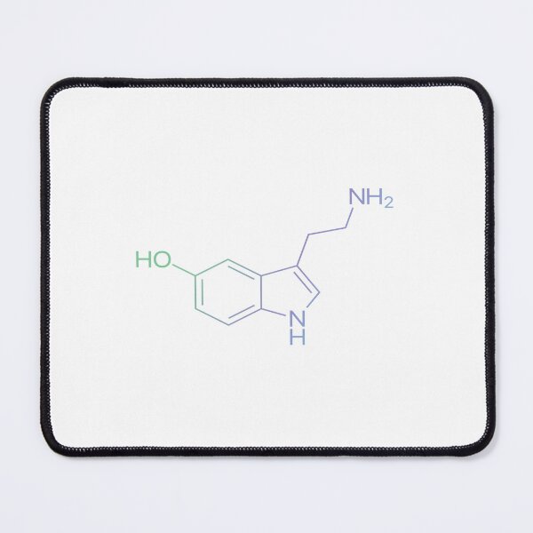 Item preview, Serotonin Molecule Design | Chemistry & Science Humor | Happy Brain & Molecular Art designed and sold by sciencefacts.