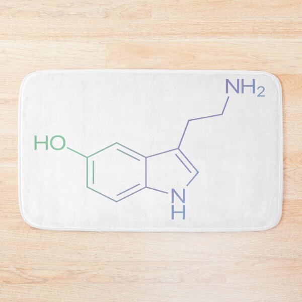 Item preview, Serotonin Molecule Design | Chemistry & Science Humor | Happy Brain & Molecular Art designed and sold by sciencefacts.