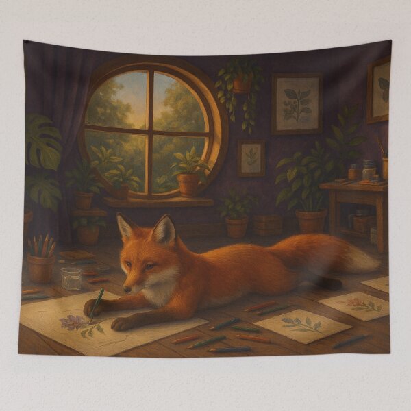 Item preview, Finding Creativity (Fox drawing) designed and sold by thehaywirehoney.