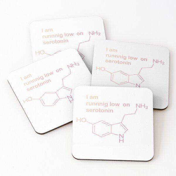 Item preview, I Am Running Low on Serotonin | Chemistry & Neuroscience Humor | Funny Molecular Design designed and sold by sciencefacts.