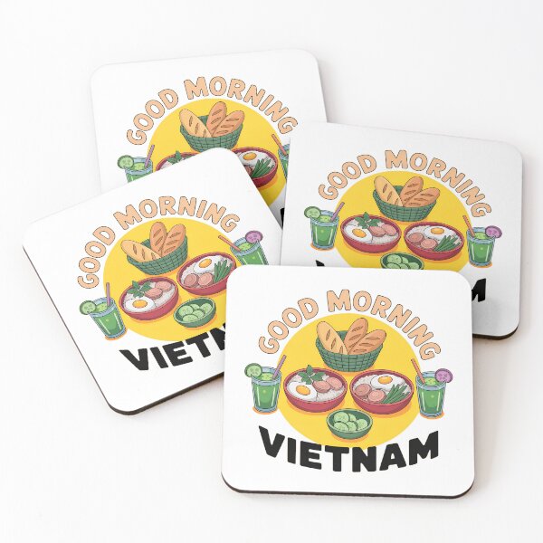 Item preview, Good Morning Vietnam Sticker – Vietnamese Breakfast Art with Baguette, Pork, and Fried Eggs designed and sold by VividOrganica.