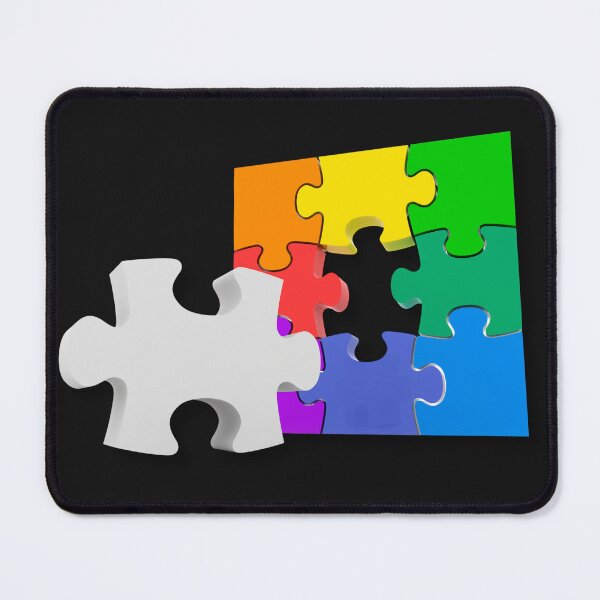 Item preview, Missing Piece Rainbow Puzzle designed and sold by Khadigadesings.