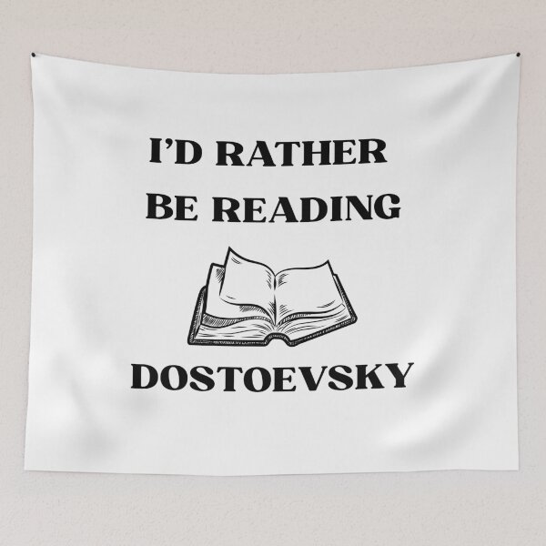 Item preview, Funny I’d Rather Be Reading Dostoevsky Russian Classic Literature Philosophy Fyodor Lover  designed and sold by biomood.