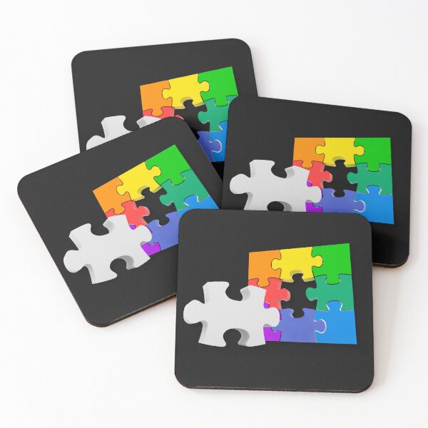 Item preview, Missing Piece Rainbow Puzzle designed and sold by Khadigadesings.