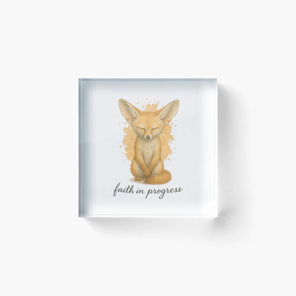 Item preview, Fennec Fox "Faith in Progress" designed and sold by thehaywirehoney.