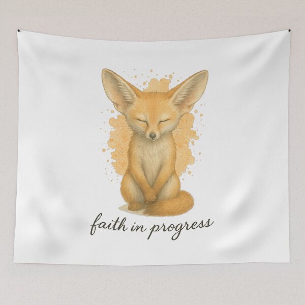 Item preview, Fennec Fox "Faith in Progress" designed and sold by thehaywirehoney.