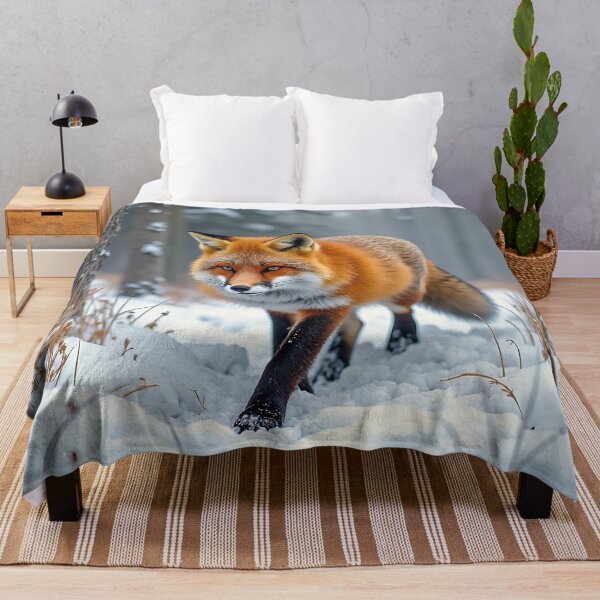 Item preview, Fox in the winter forest designed and sold by Palatinasart.