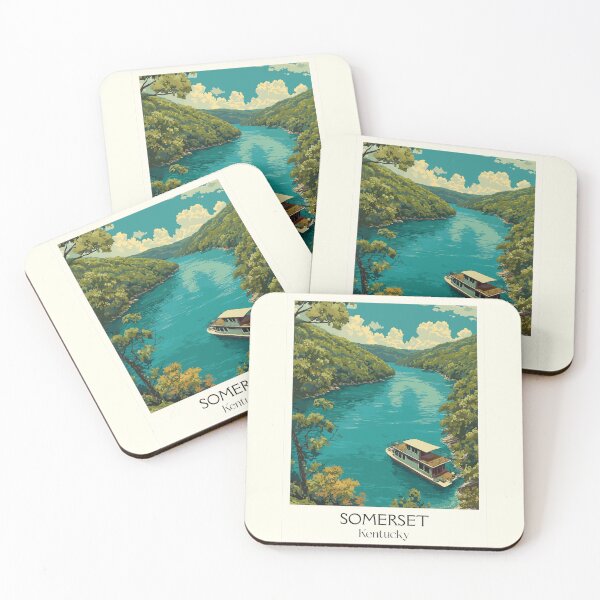 Item preview, Somerset Kentucky Lake Life | Houseboat Vacation Poster designed and sold by TuncGK.