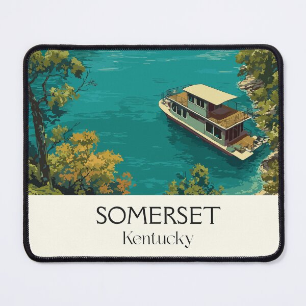 Item preview, Somerset Kentucky Lake Life | Houseboat Vacation Poster designed and sold by TuncGK.
