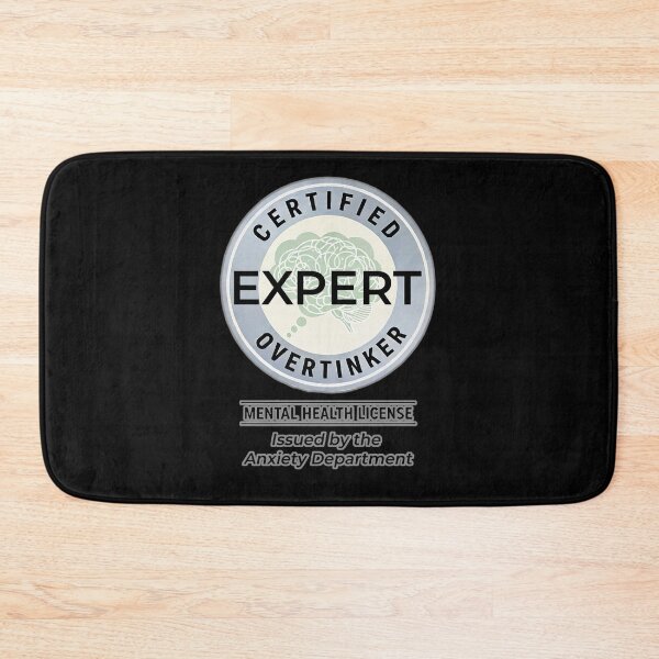 Item preview, Certified Overthinker Sticker – Funny Mental Health Humor Decal for Laptop & Water Bottle designed and sold by glitchman2.