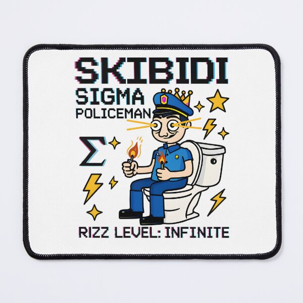 Item preview, Sigma Policeman Meme – Infinite Rizz Power designed and sold by AnnDesignStudio.