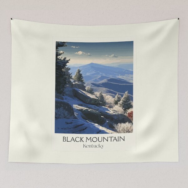 Item preview, Black Mountain Kentucky Peak | Snowy Mountain Poster designed and sold by TuncGK.