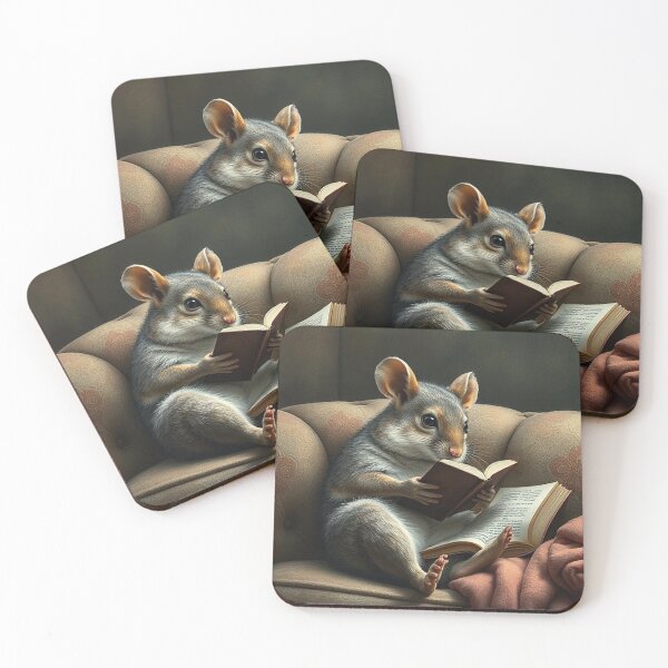 Item preview, Dormouse sitting reading  designed and sold by Terry Collett.