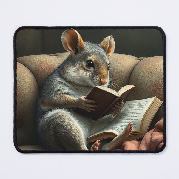 Item preview, Dormouse sitting reading  designed and sold by Terry Collett.