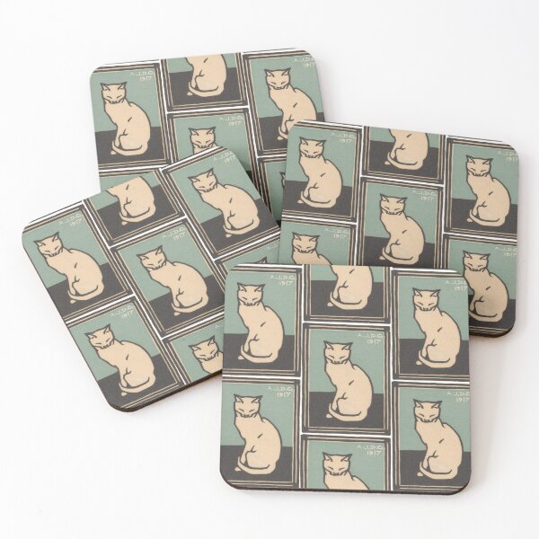 Item preview, Sitting cat with closed eyes designed and sold by felttipcat.