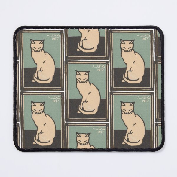 Item preview, Sitting cat with closed eyes designed and sold by felttipcat.