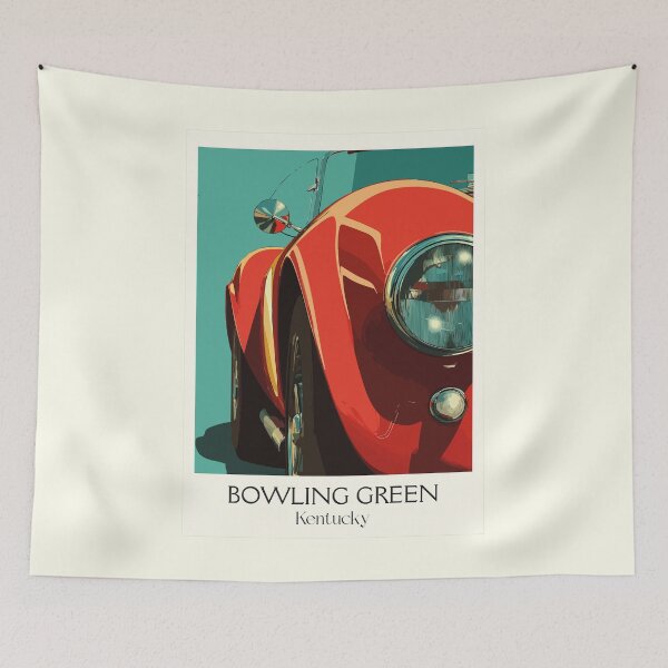 Item preview, Bowling Green Kentucky Roadster | Classic Sports Car Poster designed and sold by TuncGK.