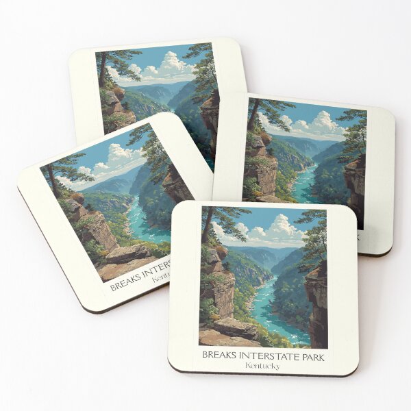 Item preview, Breaks Interstate Park Kentucky | Appalachian Canyon Poster designed and sold by TuncGK.