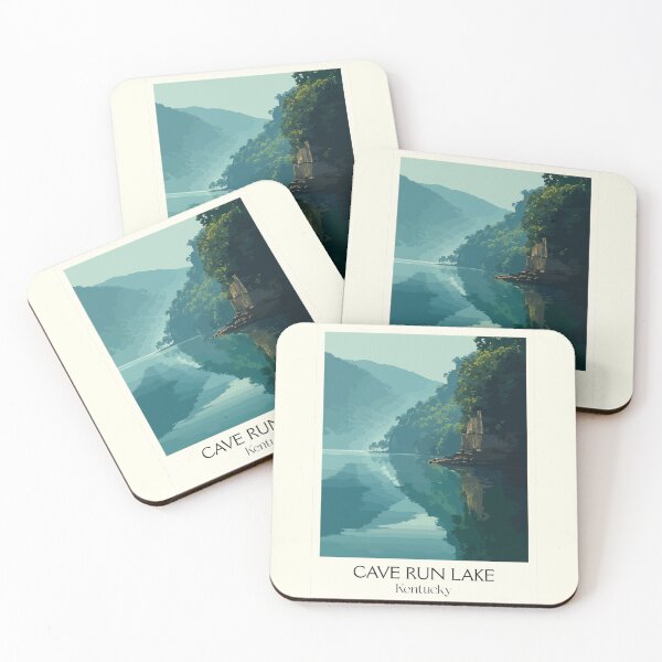 Item preview, Cave Run Lake Kentucky | Misty Forest Lake Poster designed and sold by TuncGK.