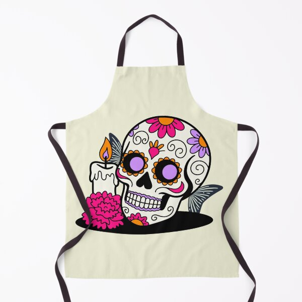 Item preview, Whimsical Butterfly Calavera Candlelight: Día de los Muertos Floral Glow designed and sold by DariaCraft.