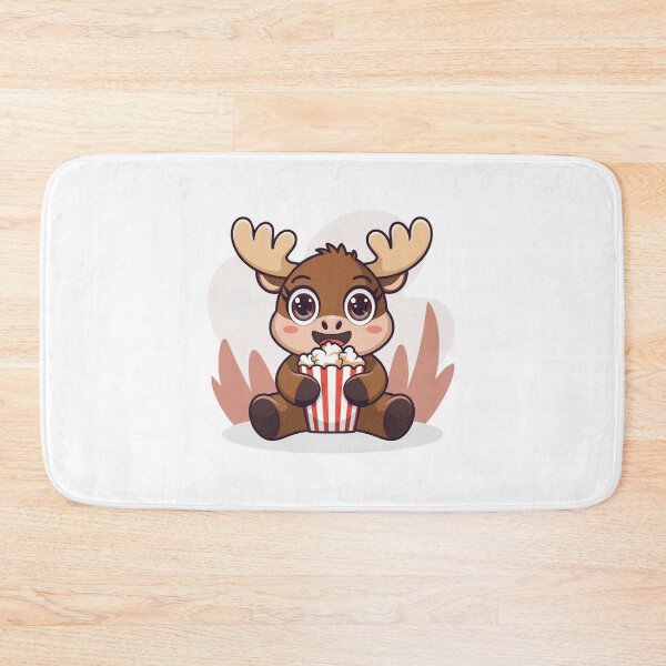 Item preview, moose eating popcorn designed and sold by Eternalski.