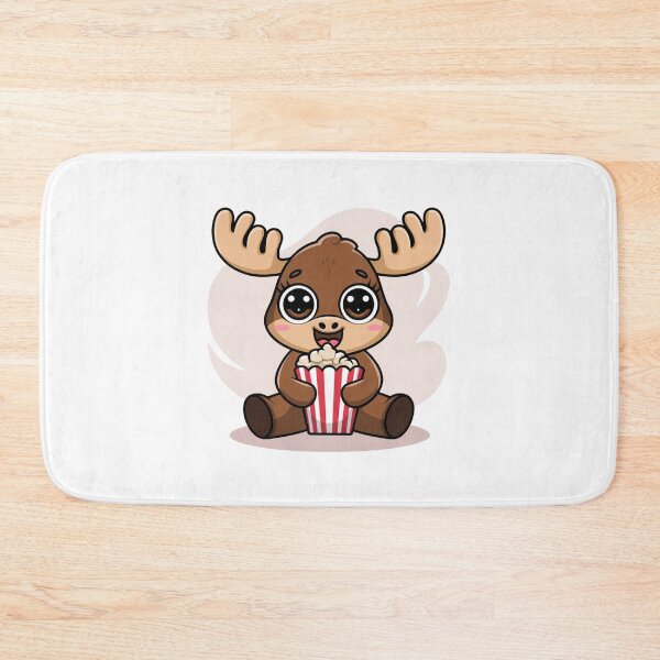 Item preview, moose eating popcorn designed and sold by Eternalski.