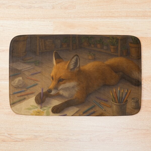 Item preview, Finding Creativity (Fox Drawing) designed and sold by thehaywirehoney.