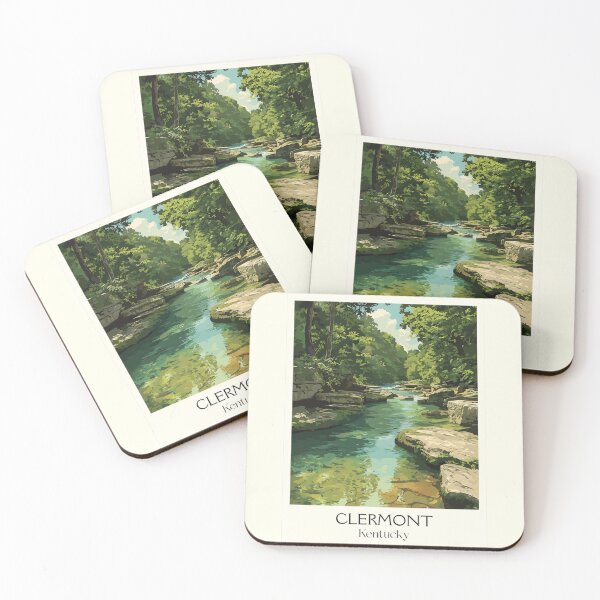 Item preview, Clermont Kentucky Forest Stream | Nature Preserve Poster designed and sold by TuncGK.