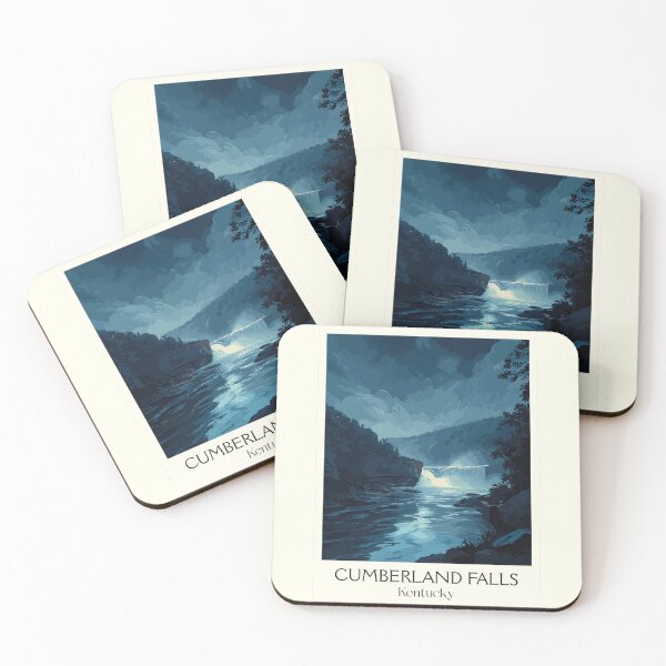 Item preview, Cumberland Falls Kentucky | Night Waterfall Poster designed and sold by TuncGK.