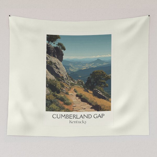 Item preview, Cumberland Gap Kentucky | Historic Mountain Pass Poster designed and sold by TuncGK.