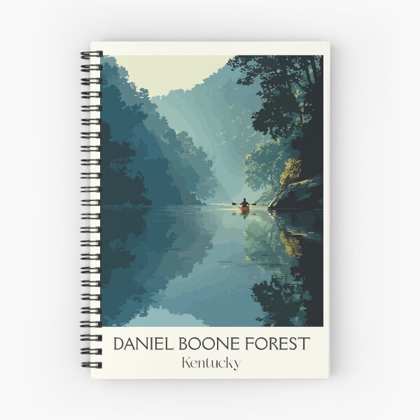 Item preview, Daniel Boone Kentucky Forest | River Paddling Poster designed and sold by TuncGK.