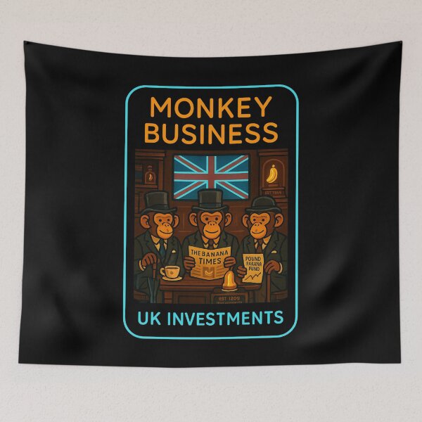 Item preview, MONKEY BUSINESS – UK Investments T-Shirt designed and sold by NAJURE.