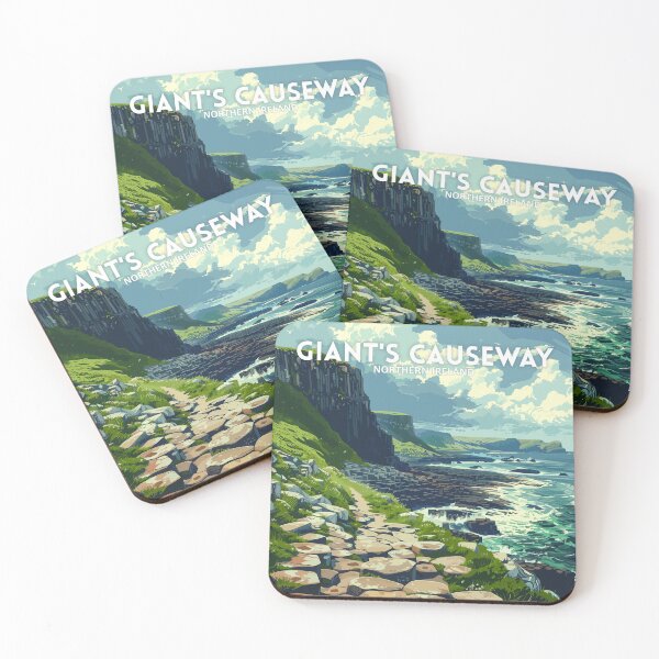 Item preview, Giant's Causeway Northern Ireland United Kingdom - Travel art designed and sold by Marciolini.