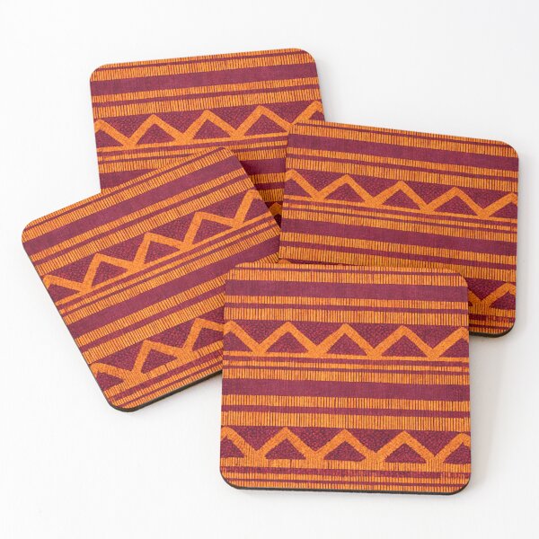 Item preview, Red and Orange African Pattern designed and sold by IAmPhilberticus.