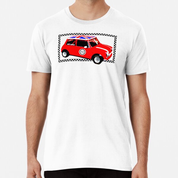 Shift Shirts Small Packages – Morris Mini Cooper Inspired Premium T-Shirt