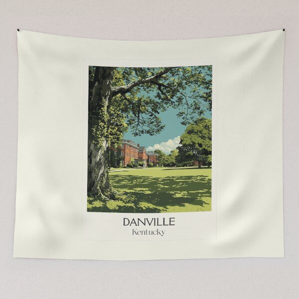 Item preview, Danville Kentucky Historic College | Campus Lawn Poster designed and sold by TuncGK.
