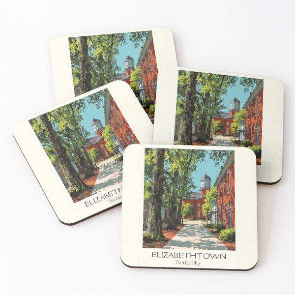 Item preview, Elizabethtown Kentucky Shaded Path | Historic Town Poster designed and sold by TuncGK.
